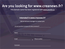 Tablet Screenshot of creanews.fr